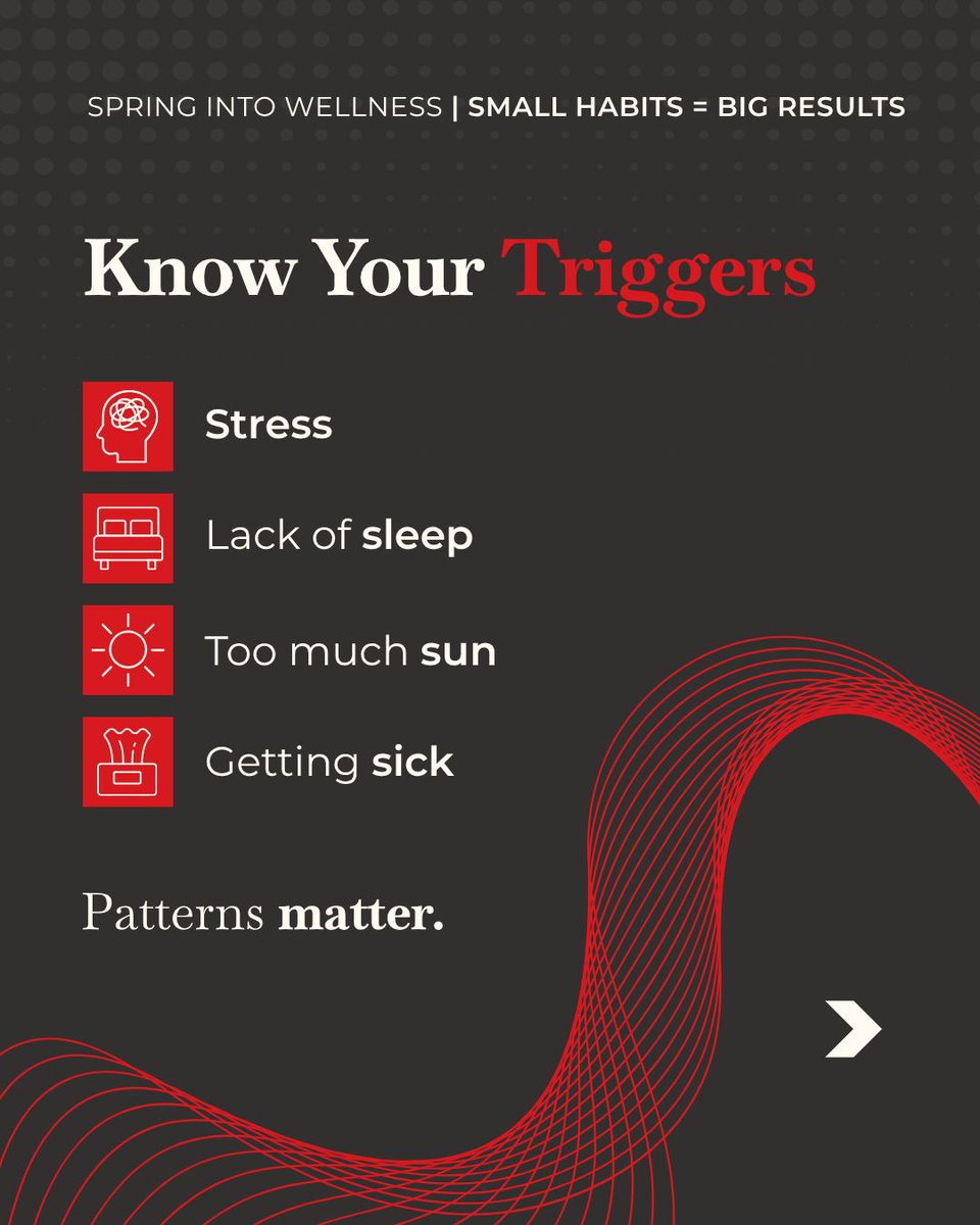 ssscompanyatl's tweet photo. Cold sores have patterns. Know your triggers. Act fast. Curasore works. → https://t.co/4TBNVYGyCL #fyp #Curasore #ColdSoreRelief #SpringIntoWellness #SSSCompany https://t.co/hGV1Rh50Yv