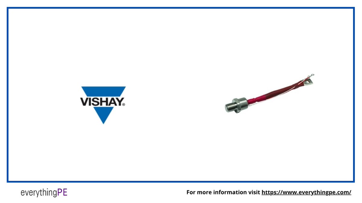 everything_PE_'s tweet photo. Reliable high-power control ⚡
The VS-80RIA120 from Vishay offers:
✔ 1200 V rating
✔ 80 A current
✔ 1900 A surge capability
Learn More: https://t.co/JkshgRw1sG
#vishay #phasecontrolthyristor #siliconcontrolledrectifier #motorcontrols #powerelectronics #products https://t.co/LyRztyTAAS