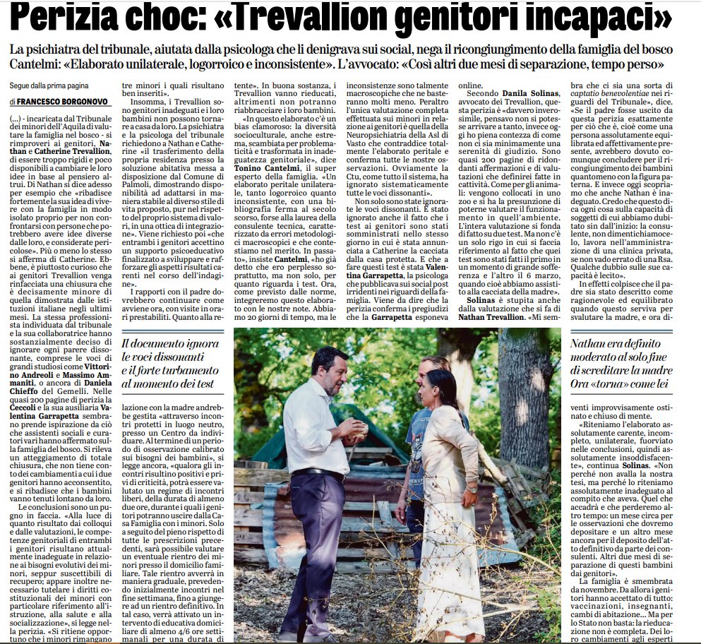 I BAMBINI ERANO FELICI..... ora è dimostrato dalla perizia  che non sono i genitori ad essere incapaci ma i servizi sociali, la psicologa, il giudice minorile  e chi ha redatto quella perizia. Dopo 5 mesi bambini infelici si sarebbero dovuto rasserenare se maltrattati, picchiati,