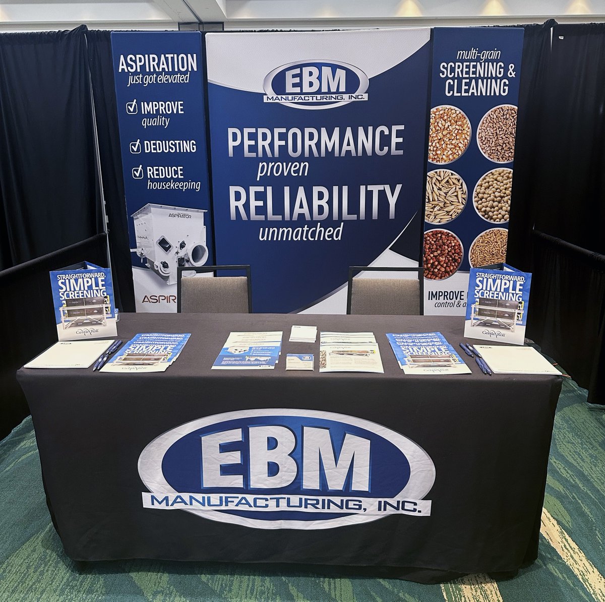 EBMMFG's tweet photo. We’re at TWO shows this week!

📍 Texas Grain &amp; Feed Convention – Booth #42
📍 Petfood Forum – Booth #1028 🐾

Stop by to see how EBM Manufacturing screening solutions help improve efficiency, protect your product, and keep operations running smoothly. https://t.co/GfMWA9akUD