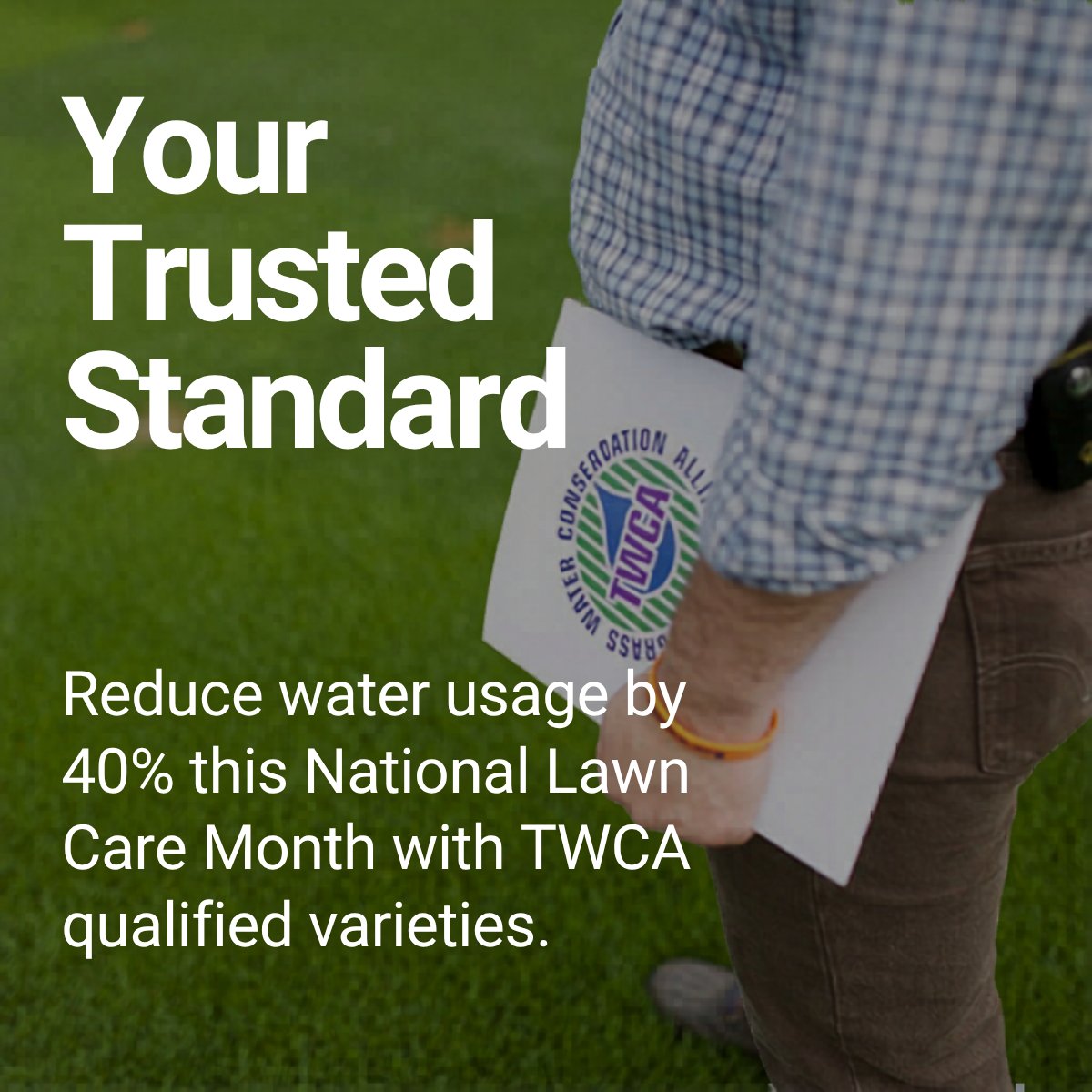 _tgwca's tweet photo. Reduce water usage by 40% this National Lawn Care Month with TWCA-qualified grass varieties that thrive on less water. These grasses help homeowners and communities maintain lush lawns during droughts, lower water bills, and protect vital resources. 

https://t.co/O8EcIdkpVk https://t.co/zssCoYa4JR
