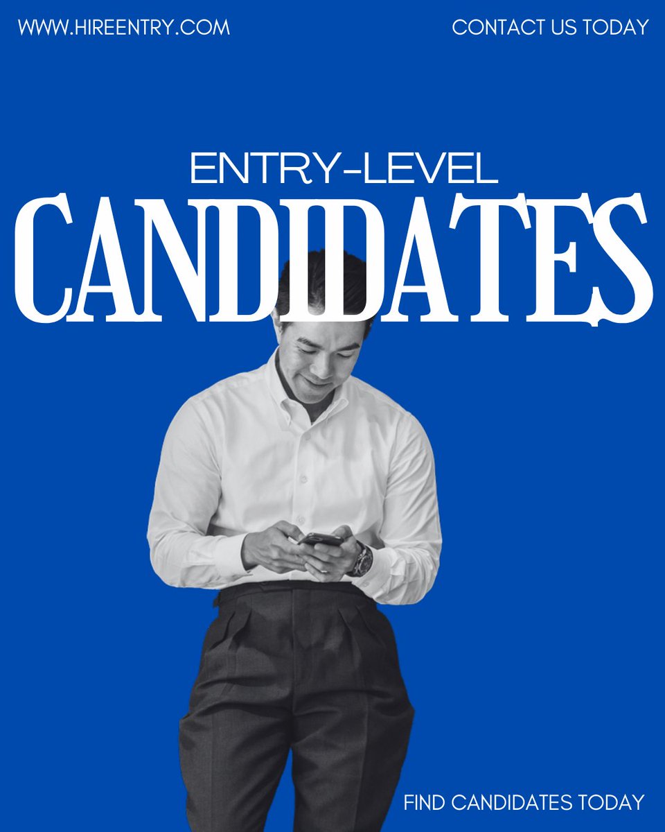 HireEntry's tweet photo. Looking for entry-level candidates? #HireEntry #Employer #EntryLevelCandidates https://t.co/qBQ8Jg3d9O