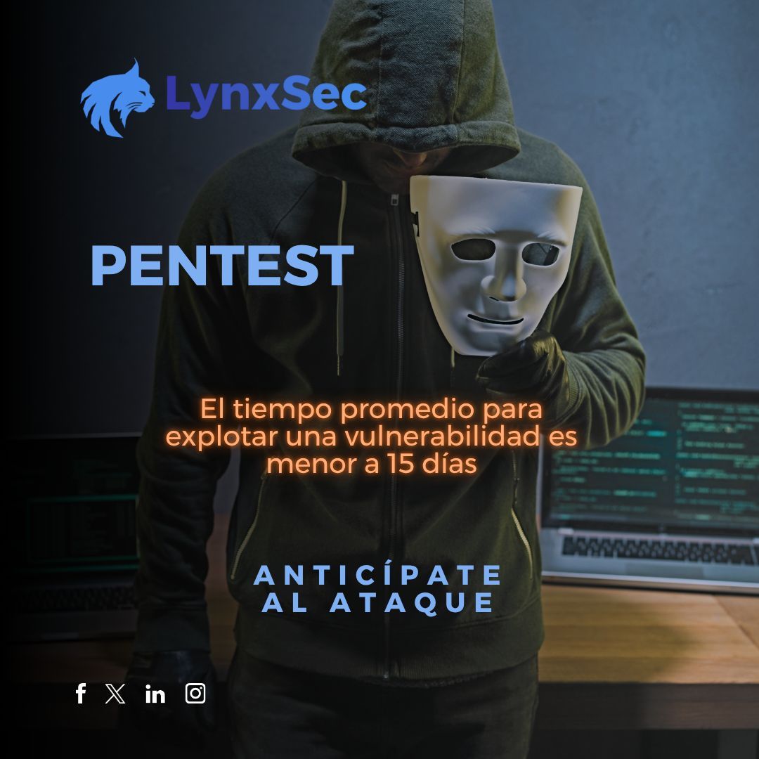 LynxSecMexico's tweet photo. Si un hacker puede entrar… lo hará La diferencia está en quién detecta primero la vulnerabilidad
Un Pentest simula ataques reales para revelar:
🔓 Fallas explotables
🔍 Puntos débiles críticos
🛡️ Riesgos reales

En LynxSec pensamos como atacante para protegerte mejor. https://t.co/So8vsakMLc