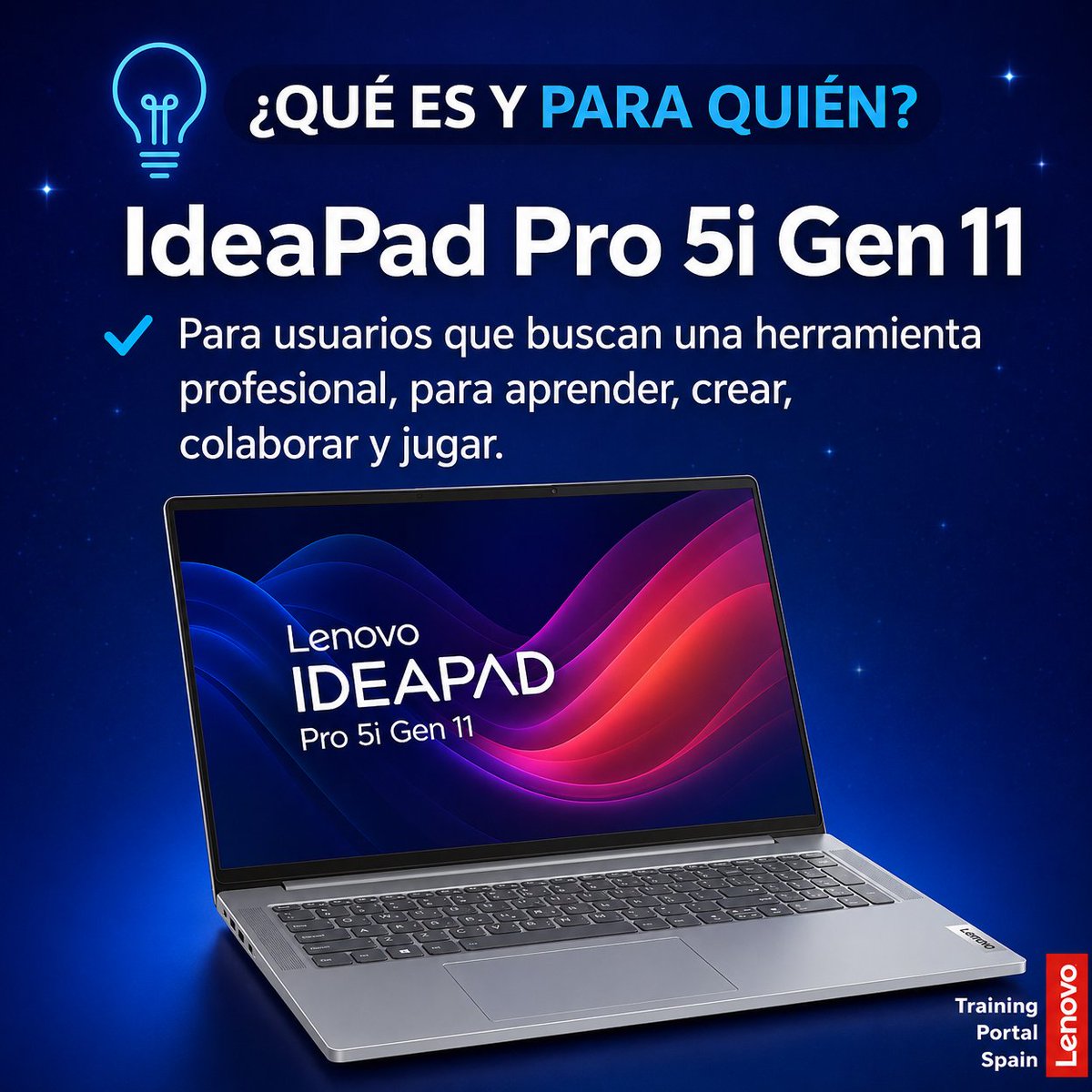 Lenovo_Training's tweet image. 🚀 Domina la nueva #IdeaPadPro 5i Gen 11 y cierra más ventas. 💻✨
✅ Procesadores Intel® Core™ Ultra. 
✅ Potencia IA con Copilot+. 
✅ Pantalla OLED 14” vibrante.
Todo lo que necesitas para ser el experto de tu tienda está en: 🔗 lenovotrainingportal.com
#Lenovo #LenovoTraining
