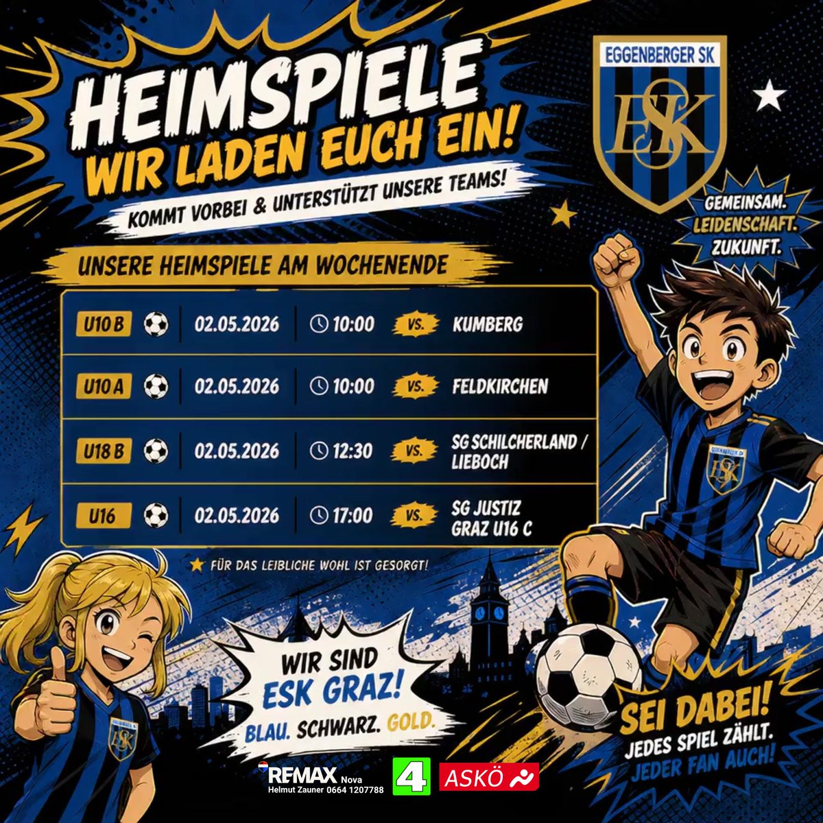 Action-Day am Samstag im ASKÖ-Stadion Eggenberg 😍