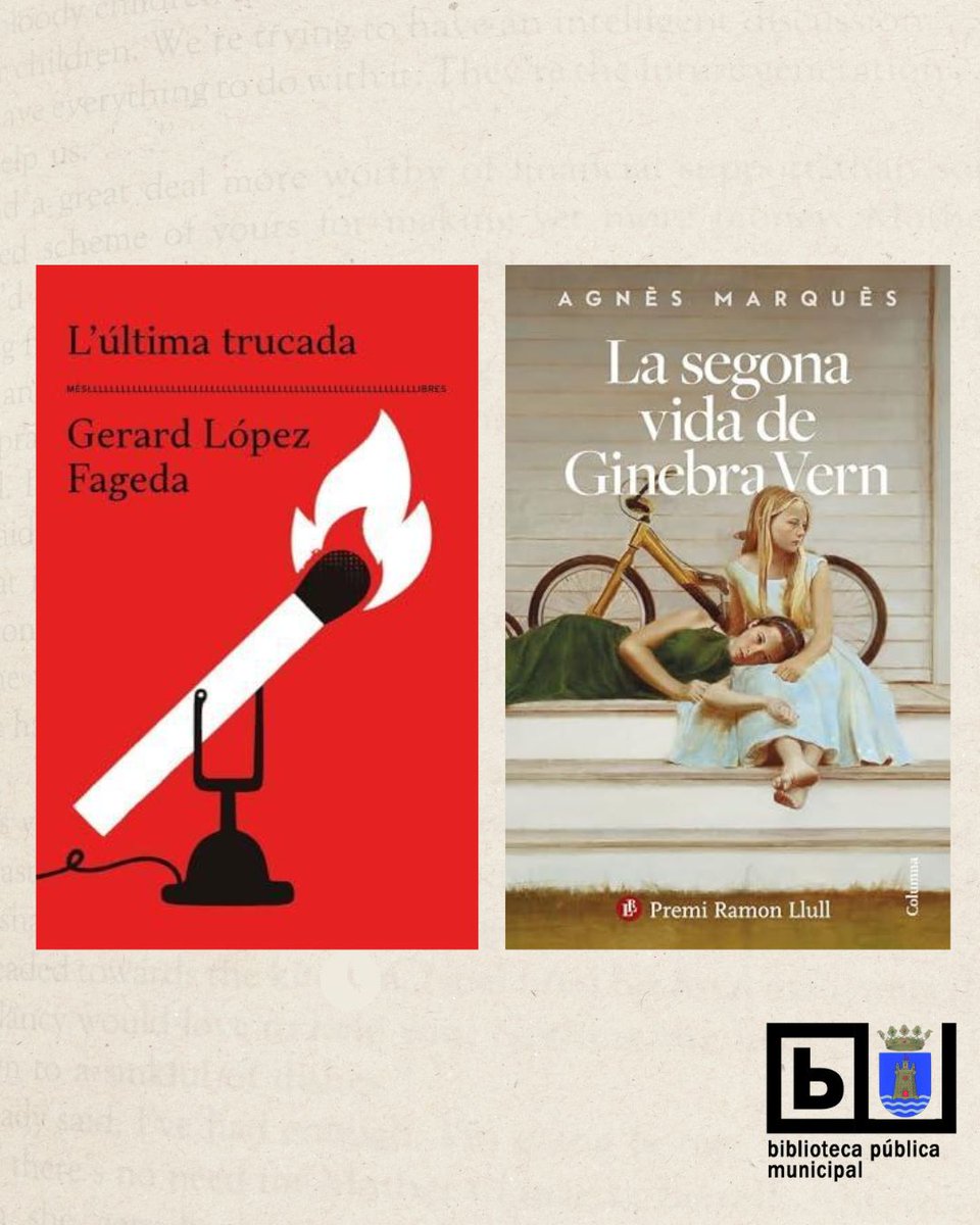 Incorporem noves lectures a la #BiblioTavernes. T’animes?