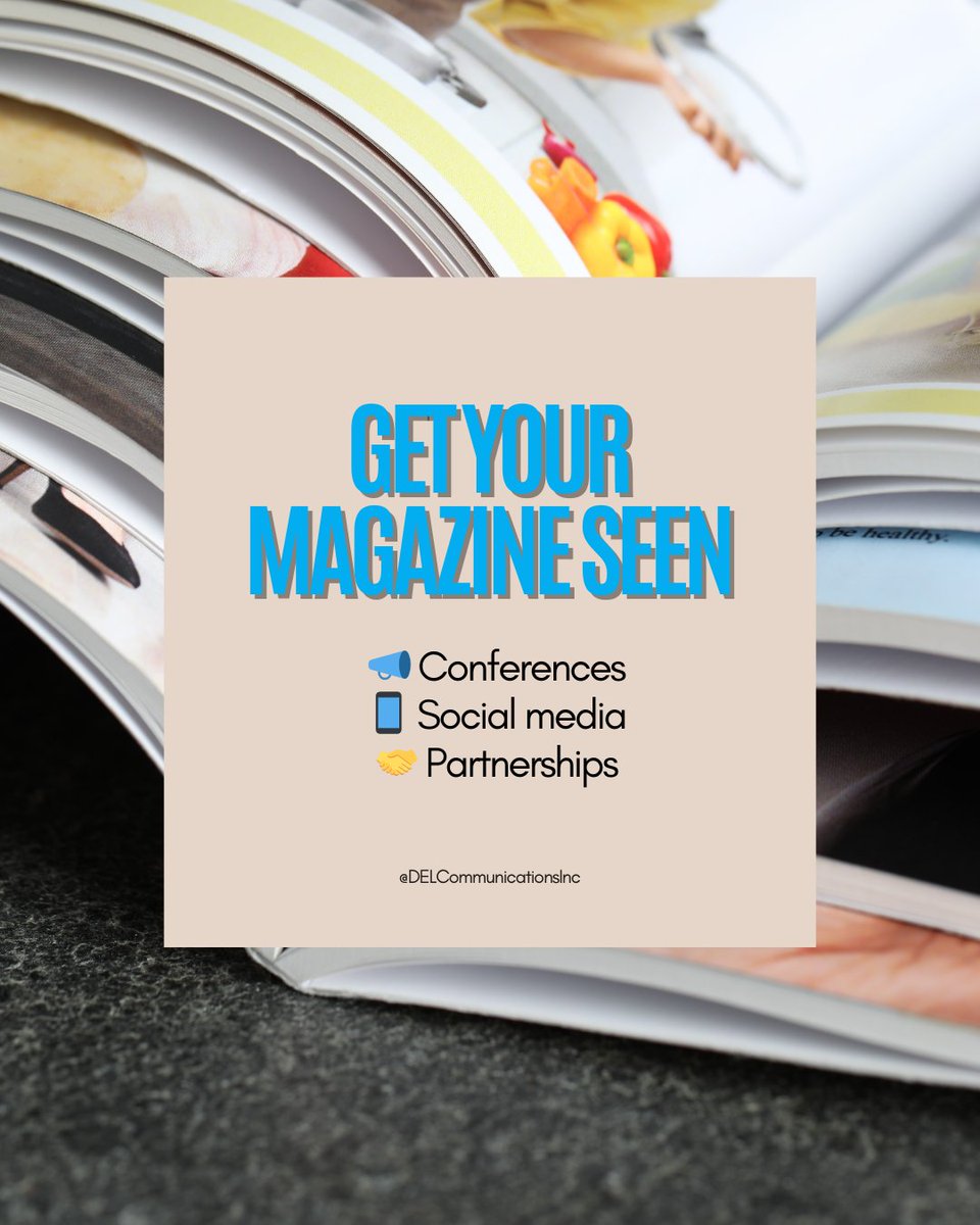 DELCommInc's tweet photo. Want to expand the reach of your association or chamber magazine? 

Bring it to events, share highlights on social, and look for cross‑promotion opportunities. 

A little extra visibility goes a long way in keeping your publication top‑of‑mind.

#TradePublishing https://t.co/rxq0kjOFTl