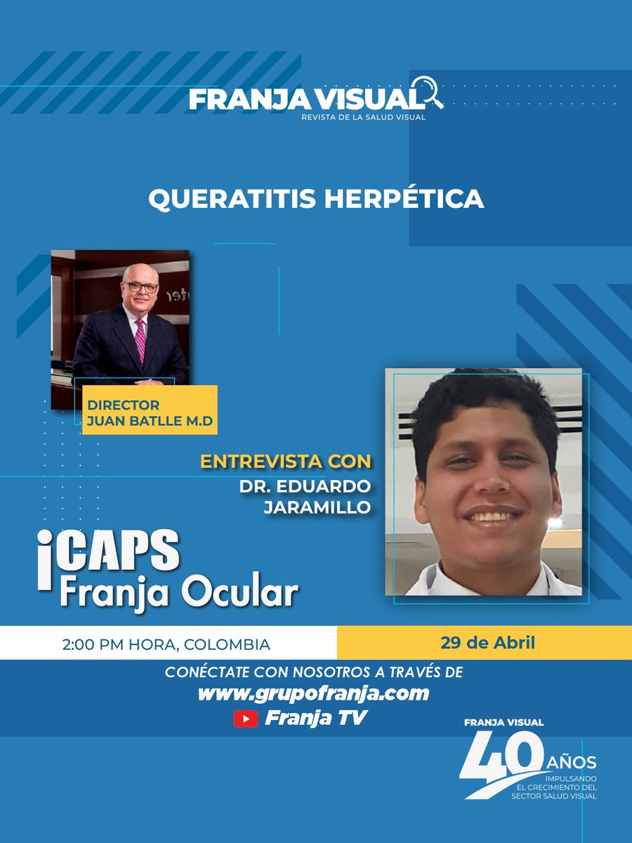 FranjaVisual's tweet image. #Webinar La creación de espacios y asociaciones orientadas a la educación en lentes de contacto será el eje de una nueva conversación del sector.

Únete hoy con #IACLE a las 11:00 a.m. (Hora Col)

🔴 Transmisión en vivo: YouTube TVFranja
🔁 Retransmisión: 7:00 p.m por linkedin.