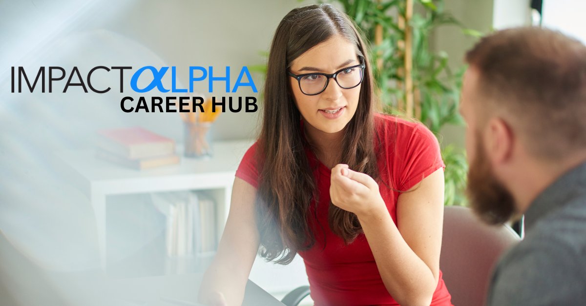 ImpactAlpha's tweet image. .@World_Wildlife seeks a senior director of community bioeconomy finance in Washington. 

The #ImpactAlpha Career Hub is updated daily with new #impinv jobs and #internships. 

hubs.li/Q04dQjVs0