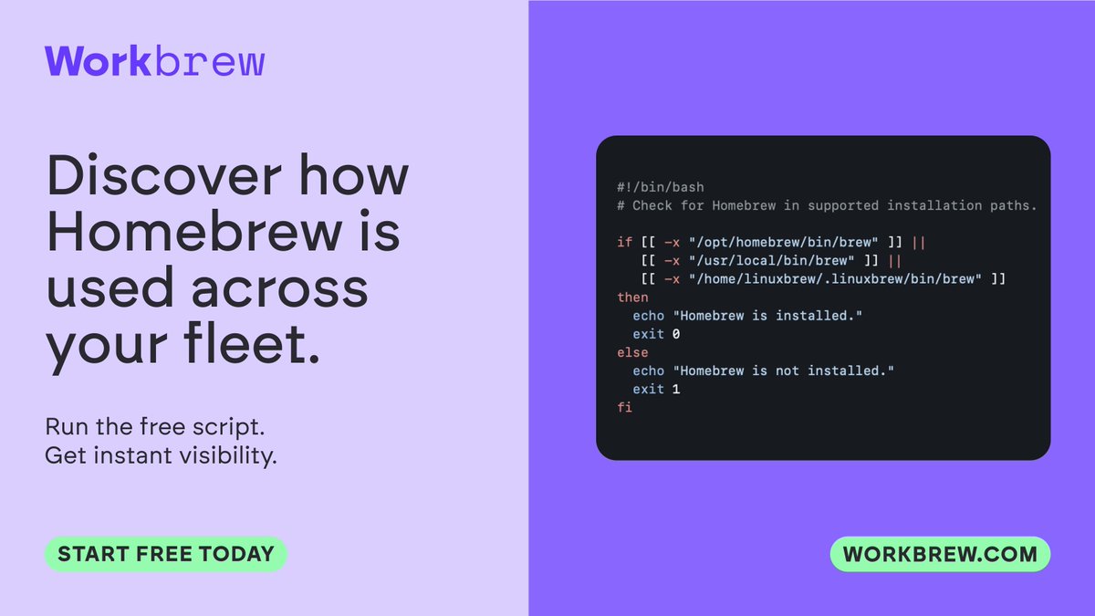 Workbrew tweet media