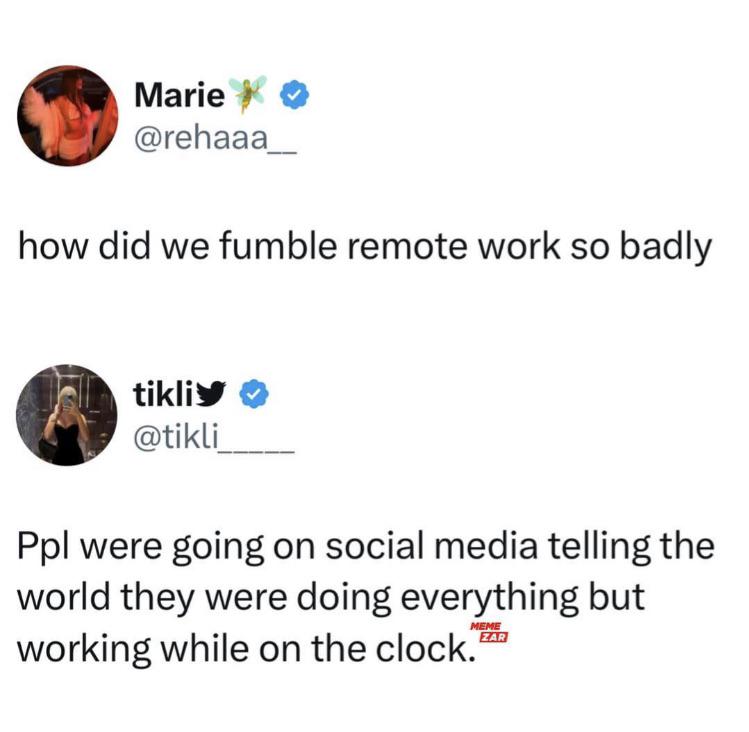 Ngorovitch's tweet photo. ways we sabotage ourselves as founders:

- waiting for the "perfect" idea instead of shipping something ugly that works
- asking 20 people for feedback before writing a single line of code
- researching competitors for months instead of talking to actual customers
- building features nobody asked for just because they seem important

they fumbled remote work so let's not fumble the startup thing