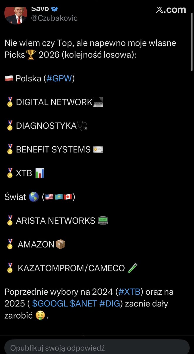 Czubakovic's tweet image. Tak to tylko zostawię👌 #GPW

*(cytowany wpis oraz załączone 📷)

#BenefitSystems +4,5% 🟢

📊 Nowe ATH 4 056 PLN.

Pierwsze akcje kupowałem w 2024. Od tamtego czasu tylko czekałem na dalszą ekspansję krajową oraz zagraniczną, o której to pisałem przy okazji wyników.