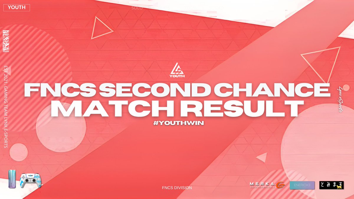 lynx_youth's tweet photo. FNCS Major 1 Second Chance Qualifier
#44 WATCH(@Watch_No1 )
上記の1名が2桁を獲得‼️
今後とも応援よろしくお願いします
#YOUTHWIN https://t.co/n0op2rNwHt
