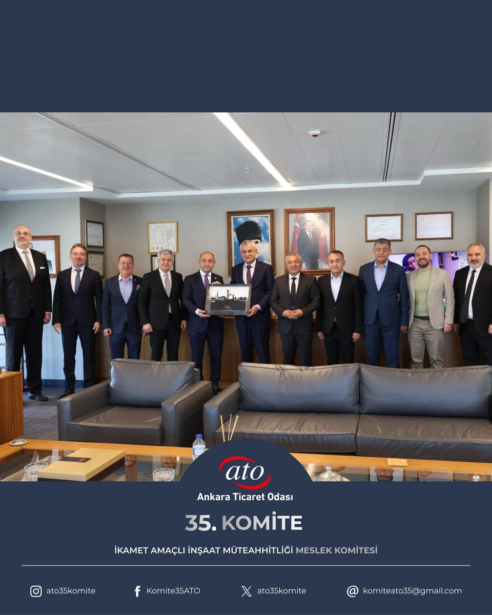 ato35komite's tweet photo. Ankara Ticaret Odası 35. İnşaat Komitesi olarak, Başkent Doğalgaz Genel Müdürü Sayın Asım Yüksel ve Genel Müdür Yardımcılarına bir ziyaret gerçekleştirdik. Görüşmede, inşaat sektörümüzün doğalgaz çekim hatlarına ilişkin karşılaştığı sorunlar ve çözüm önerileri ele alınmıştır. https://t.co/MusbtlkRIq