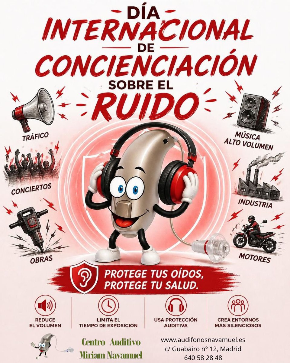 AudicioNavamueL's tweet photo. Escuchar bien es mucho más que oír sonidos…
Es entender, conectar, disfrutar.
No dejes que el ruido te lo quite poco a poco.
Cuida hoy lo que vas a necesitar toda la vida. 
🦻🏻#AudifonosNavamuel https://t.co/K21mDIulbL