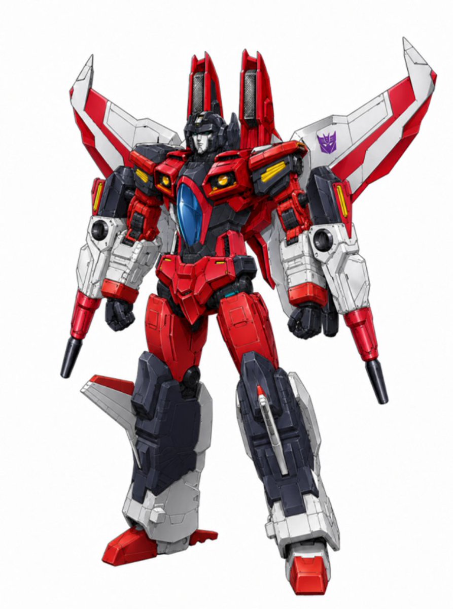 Red Jet Mecha Studio Render