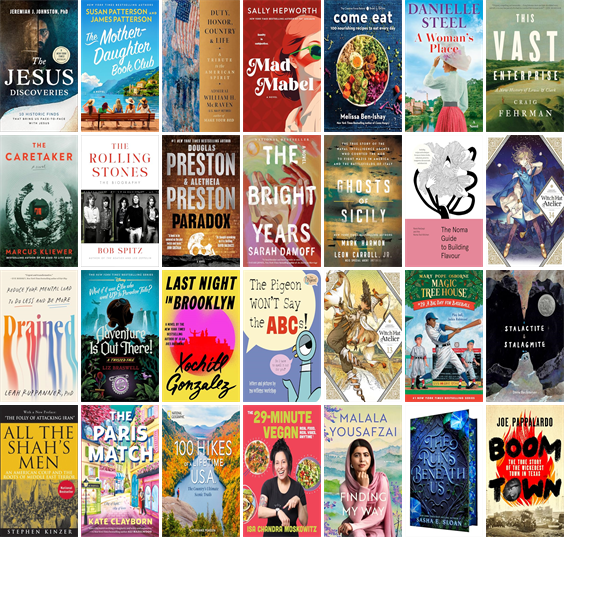 TPMLibrary's tweet photo. This week the Tye Preston Memorial Library has 193 new books.  New items include The Jesus Discoveries, The Mother-Daughter Book Club, Mad Mabel, Come Eat, A Woman's Place, This Vast Enterprise, The Caretaker, The Rolling Stones, and Paradox. https://t.co/r8RbxYZ4Ub https://t.co/Hgtbn2zkho