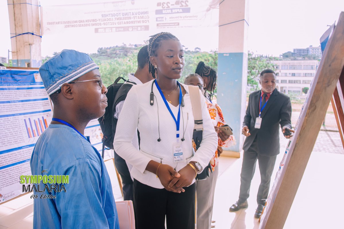 FrancoisEyaane's tweet photo. 6th CVS April 22,23 University of Douala, first poster for Nankap, level 2 student biomedical sciences presenting resistance to malaria among individuals with the sickle cell trait and 4th/34 in the first round. Congratulation Esperance for your work. @symposiumneed @NEBiolabs https://t.co/tBeFiiQ4HQ