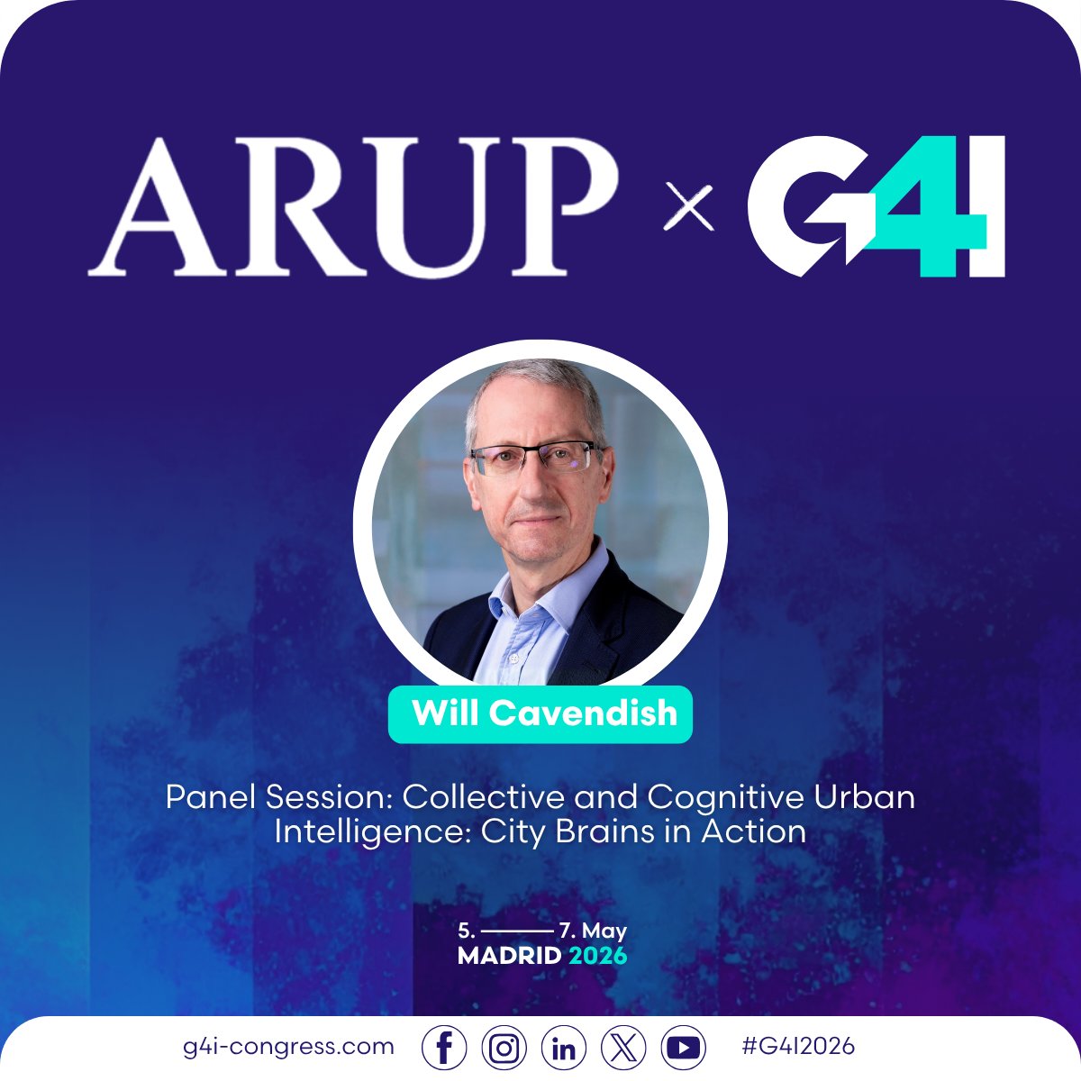 G4Icongress's tweet image. Partnership Announcement: #G4I2026 &amp;amp; @Arup!

We’re proud to partner with Arup, a global consultancy guiding, planning, and designing the future of the built environment through deep technical and advisory expertise. @willcavendishCB
#UrbanInnovation #DigitalTransformation