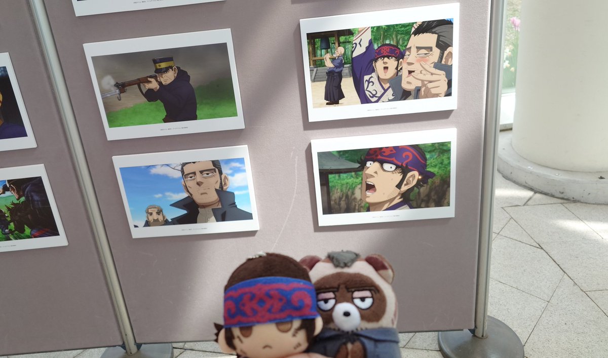 アトリウムに展示スペースが設けられてた