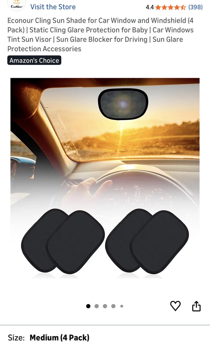 MikeOPSEC's tweet photo. Look up ‘Glare patches’.

Just place them on your windshield in front of you, adjust your movement to cling your eyes to them whenever it gets bad. Also can put these on your mirror(s). 

Other than that, you can buy yellow tinted glasses, or sometimes like me I just wear my sunglasses lol.