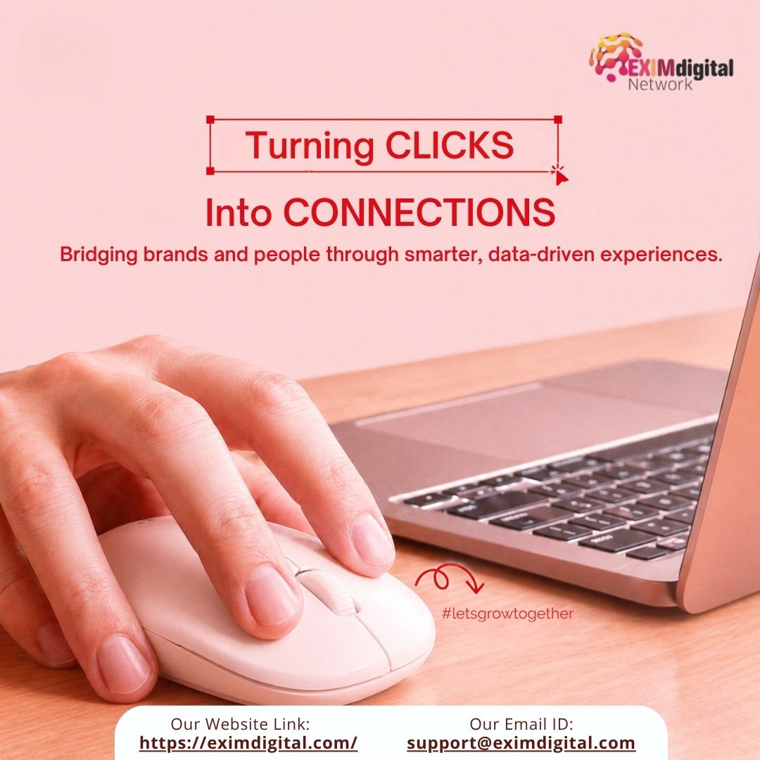 EximDigital's tweet image. Every click is an opportunity — we turn it into a powerful connection that drives real impact and growth.

#exim #adtech #clicks #conversion #explorepage✨
