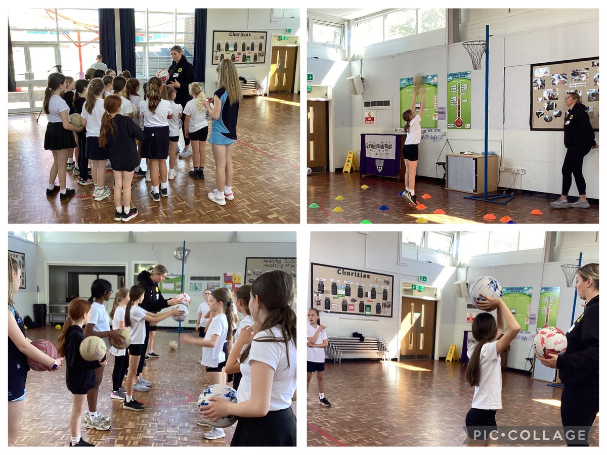 poultonlancelyn's tweet photo. We loved welcoming Manchester Thunder & England Roses star Eleanor Cardwell today!🏐She led a fantastic session and opened our new netball court, funded by Flick & Maisy via the Wirral Netball Pledge. Thanks @GranadaReports for capturing it—so proud! 🌟@OakTreesMAT #PLInspiration https://t.co/YDVlb0EZF9