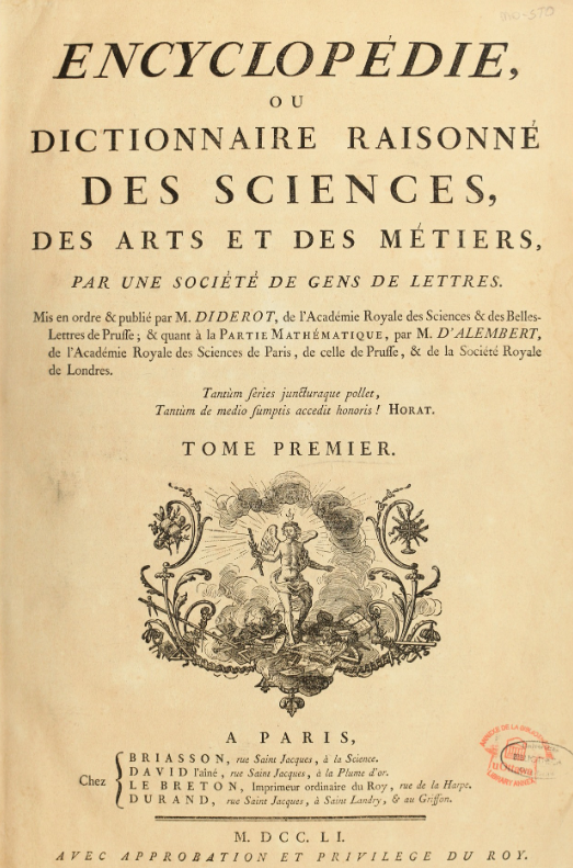 ProvincialGran's tweet photo. The Encyclopédie, a cornerstone of Enlightenment thought and the 18th century, involved the participation of several Freemasons who contributed to its development and dissemination. https://t.co/5CxHjIxJqU