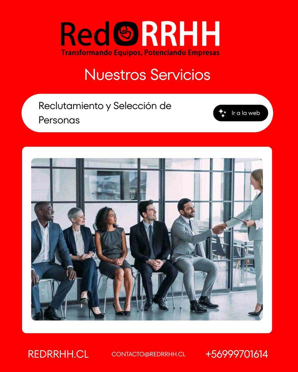 REDRRHHcl's tweet image. Reclutamiento y selección profesional para tu empresa

redrrhh.cl/servicio/reclu…

#RRHH #Reclutamiento #SeleccionDePersonal #TalentoHumano #CapitalHumano #OutsourcingRRHH #Empleo #Trabajo #Chile #Pyme #Empresas