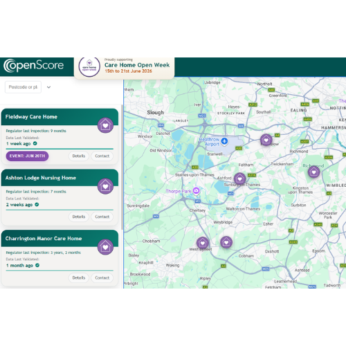 CareTalkMag's tweet image. Championing Social Care and OpenScore partner to launch enhanced interactive map for Care Home Open Week 🗺️- bit.ly/4w0fw27

@ChampioningCare 

#CareHome #Technology #Partnership