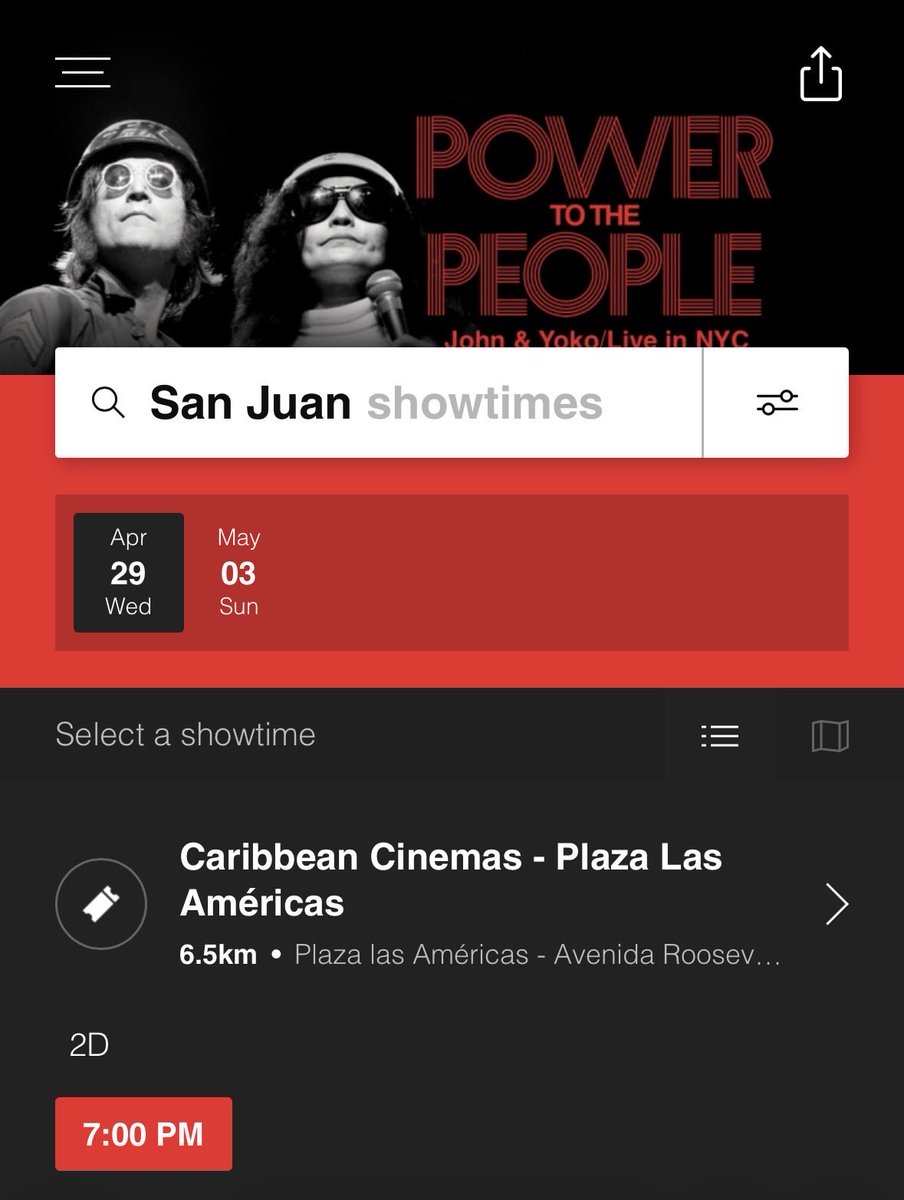 arterush's tweet photo. @yokoono Sunday for me in Puerto Rico!! I wish you success and good health. https://t.co/vVmrdJRNTF