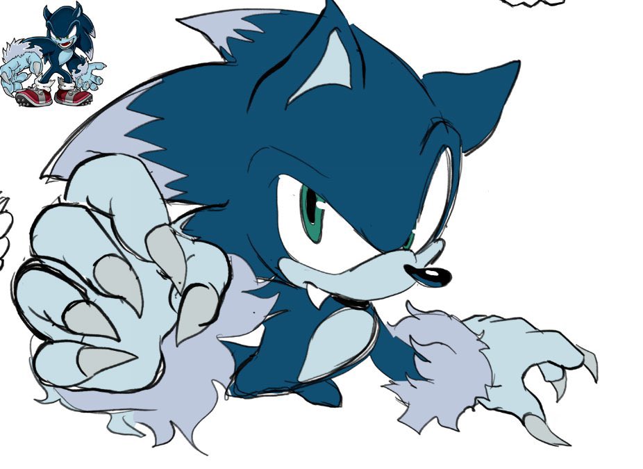 Werehog Sonic again since yall loved him yesterday 🤓