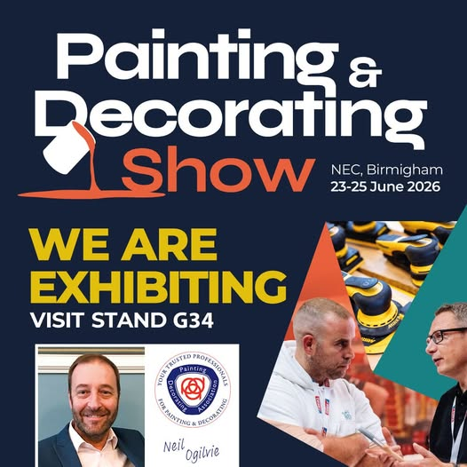 ThePDA's tweet photo. Join our Chief Executive, Neil Ogilvie, and hundreds of leading brands this June at the UK’s annual trade exhibition for painting and decorating professionals – the National Painting and Decorating Show
Register for free tickets now at https://t.co/m9DXmNU1y9 https://t.co/123Mdx2F7Z