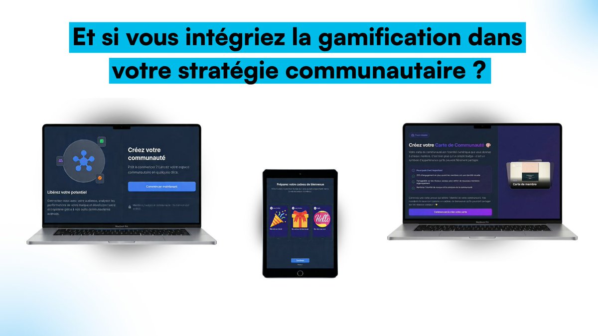 myDid_En's tweet photo. 🎮 Et si vous intégriez la gamification dans votre stratégie communautaire ?

🤔 La gamification peut donner une nouvelle dimension à l’engagement, mais comment l’implémenter efficacement, sans complexité ?

 💡Grâce à notre studio IA, la gamification devient simple et rapide : badges personnalisés, quêtes, récompenses pour vos membres les plus engagés.

🚀 Rejoignez la beta maintenant et commencez à tester la gamification pour booster l'engagement : https://t.co/kbhypHSfsE