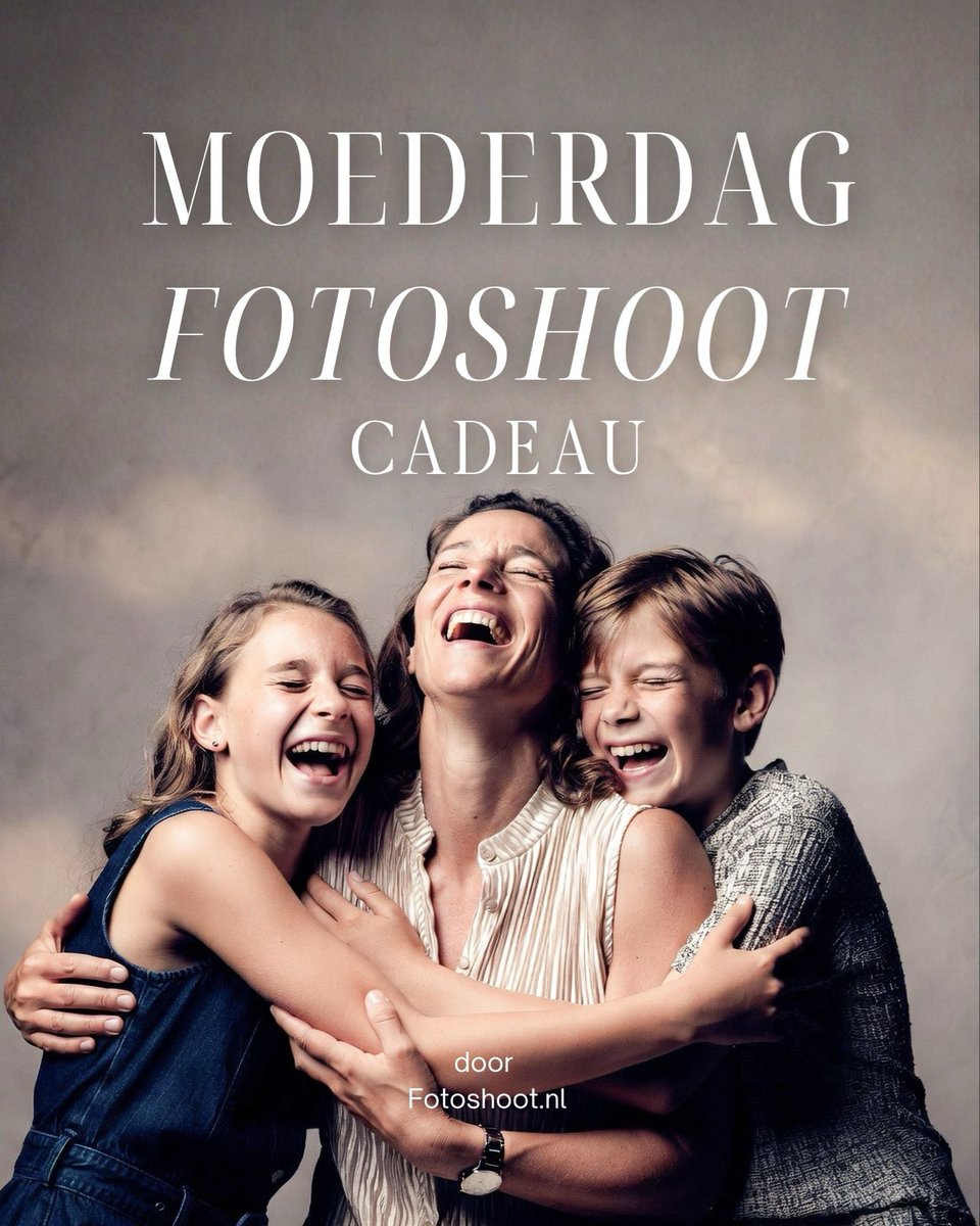 FotoshootNL's tweet photo. Geef moeder dit jaar een cadeau dat écht bijblijft.
Met deze belevenis geeft u haar niet alleen iets moois, maar ook de vrijheid om zelf een moment te kiezen: alleen of samen met het hele gezin.
Eén ervaring is tenslotte het mooiste cadeau. https://t.co/IA3vbNSjH4 https://t.co/2WurGVRNp2