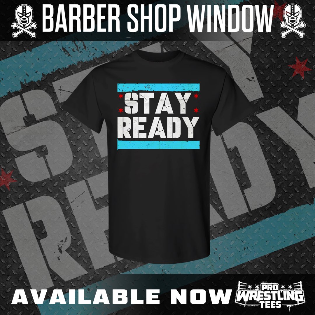 LGDA726's tweet image. “Stay ready. Because you never know…” 
Now available over at @PWTees 

#shirt #prowrestling #chicago #cmpunk