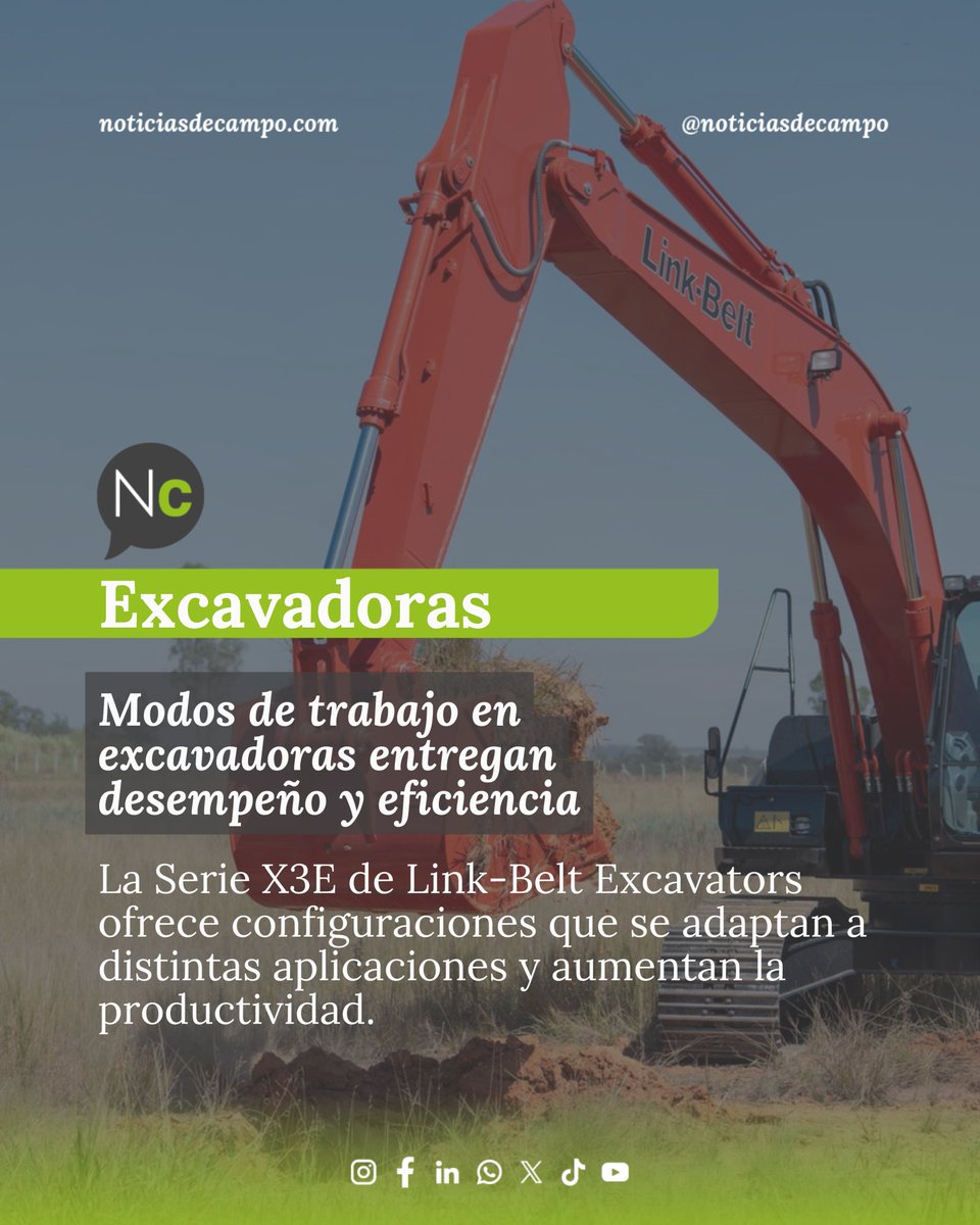 NoticiasdeCampo's tweet photo. 👉🏼 𝗠𝗢𝗗𝗢𝗦 𝗗𝗘 𝗧𝗥𝗔𝗕𝗔𝗝𝗢 𝗘𝗡 𝗘𝗫𝗖𝗔𝗩𝗔𝗗𝗢𝗥𝗔𝗦 𝗘𝗡𝗧𝗥𝗘𝗚𝗔𝗡 𝗗𝗘𝗦𝗘𝗠𝗣𝗘Ñ𝗢 𝗬 𝗘𝗙𝗜𝗖𝗜𝗘𝗡𝗖𝗜𝗔
👉🏼 https://t.co/eBEVXjW16M
👉🏼 La Serie X3E de Link-Belt Excavators.
👉🏼 #NoticiasDeCampo #Excavadoras https://t.co/pNtWyi8NzE