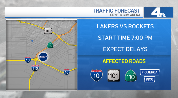 RobinWinstonTV's tweet image. Happening today....
@lakers vs @rockets at @cryptocomarena 
@Dodgers  vs @marlins
Plan ahead for busy traffic in the area. #LATraffic #NBCLA
