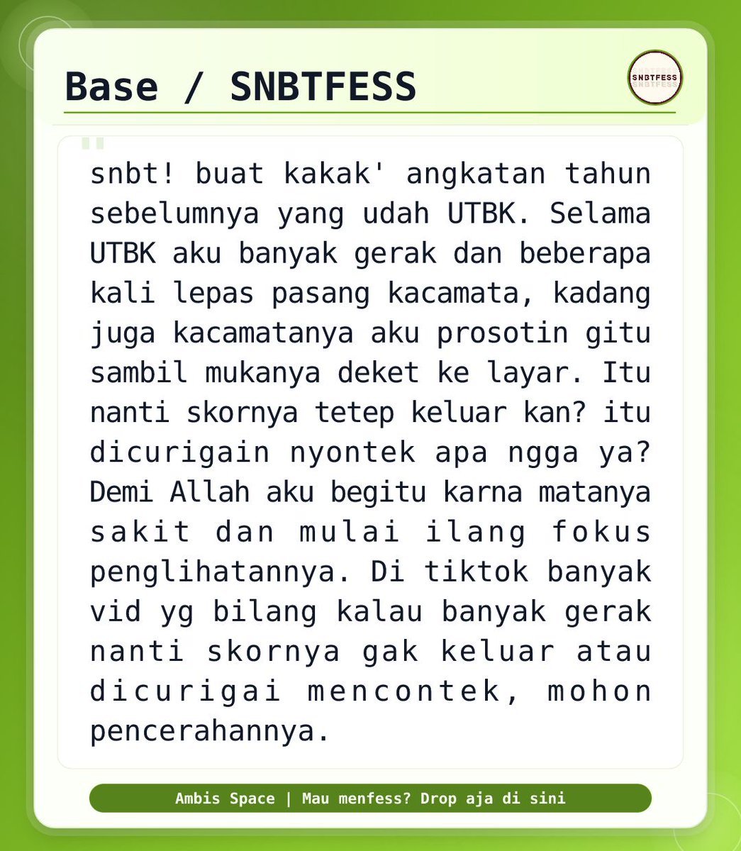 SNBTFESS || SNBP - UTBK tweet media