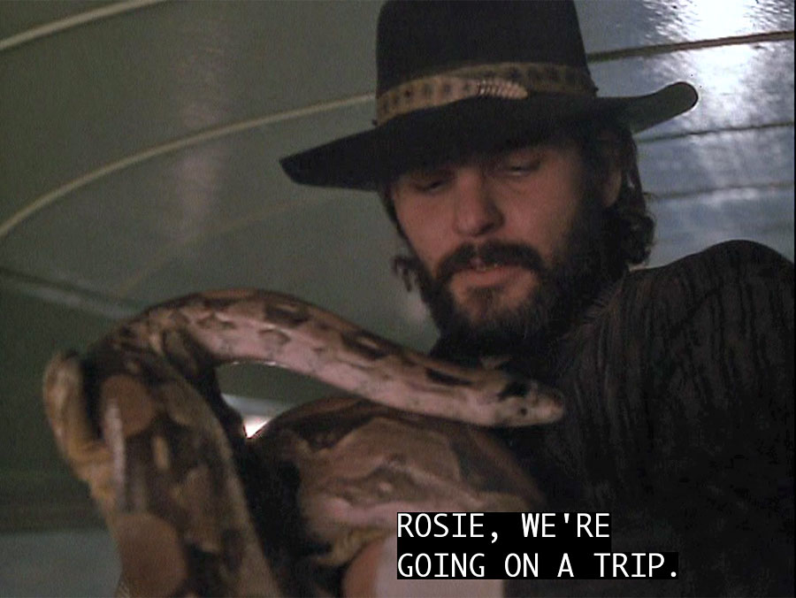 GandgTheater's tweet photo. Come for Patrick Swayze, but stay for Snakeman when we review the bumpkin blockbuster #NextOfKin tonight at https://t.co/Xz2NTTDA2v or any podcast app under Golan-Globus Theater. https://t.co/OwlVZWeRL4