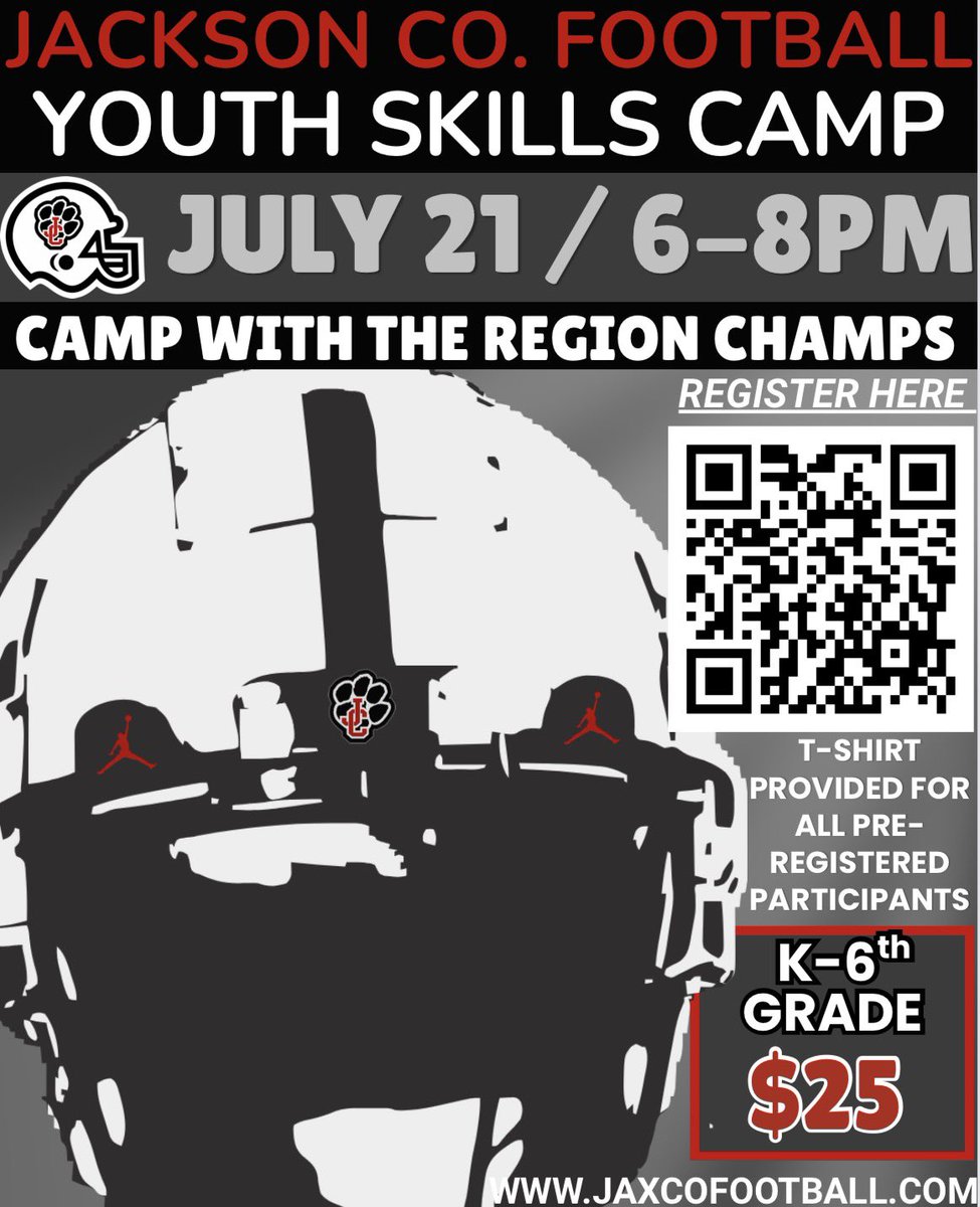 JAXCOFOOTBALL's tweet photo. 𝘠𝘰𝘶𝘵𝘩 𝘚𝘬𝘪𝘭𝘭𝘴 𝘊𝘢𝘮𝘱 2026…. 𝘔𝘢𝘬𝘦 𝘴𝘶𝘳𝘦 𝘵𝘰 𝘴𝘪𝘨𝘯 𝘶𝘱 𝘵𝘰 𝘴𝘦𝘤𝘶𝘳𝘦 𝘺𝘰𝘶𝘳 𝘴𝘱𝘰𝘵! 𝘓𝘰𝘰𝘬𝘪𝘯𝘨 𝘧𝘰𝘳𝘸𝘢𝘳𝘥 𝘵𝘰 𝘴𝘦𝘦𝘪𝘯𝘨 𝘢𝘭𝘭 𝘍𝘶𝘵𝘶𝘳𝘦 𝘗𝘢𝘯𝘵𝘩𝘦𝘳𝘴 𝘸𝘪𝘭𝘭𝘪𝘯𝘨 𝘵𝘰 #𝘏𝘶𝘯𝘵 https://t.co/RUd6Yt0rrF