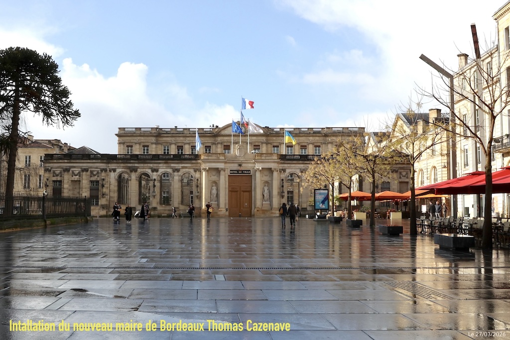 DanielAudet33's tweet image. Retour sur l'Election municipale 2026 à #Bordeaux
Installation du nouveau maire de Bordeaux @T_Cazenave  - Bordeaux, le 27 mars 2026... quelques clichés 1/3
@FaireGagnerBx26 
#municipales2026
#bordeaux
#bordeauxmaville
