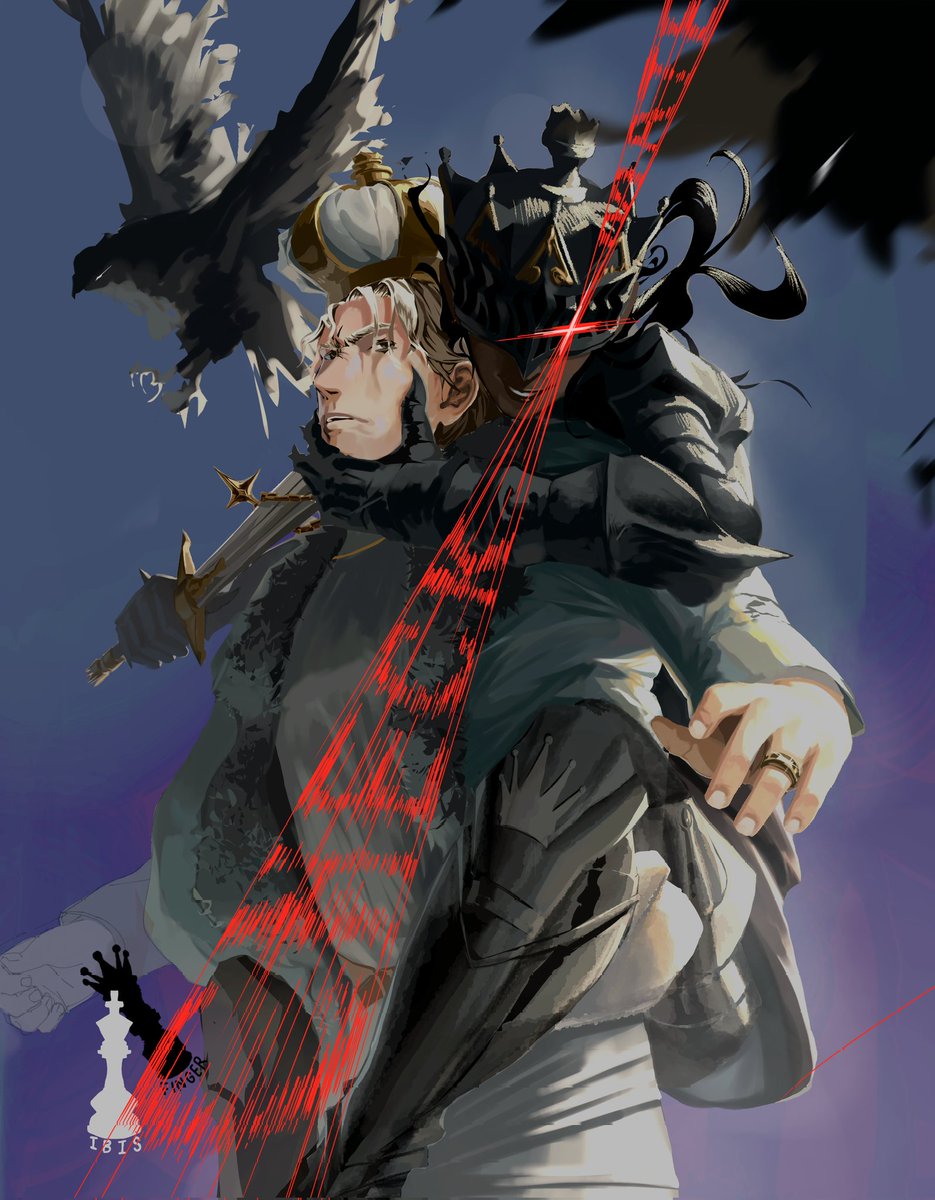 ibisfinger's tweet image. Checkmate. 
#chess #art #VgenCode #ibispaintx #Queen #king #crow #assasin #fantasy