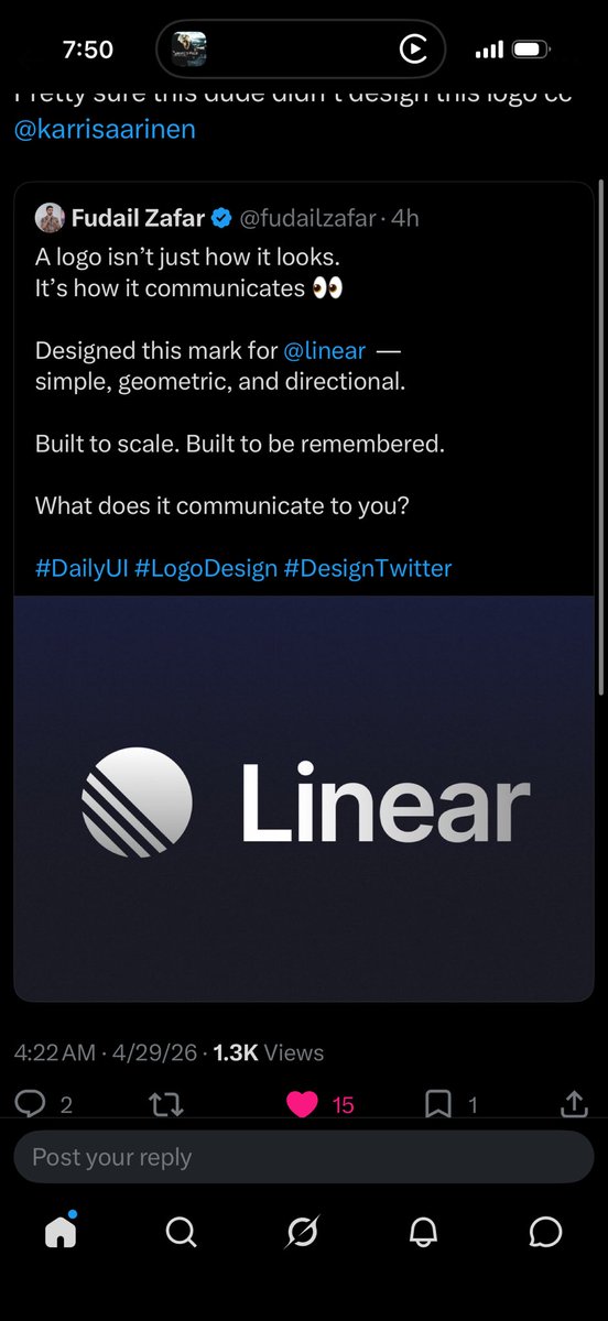 _hellonicolas_'s tweet photo. @bengold @karrisaarinen @fudailzafar my guy you wrote “designed this mark”, you were just hoping not to get called out https://t.co/uX4nLRKuOx