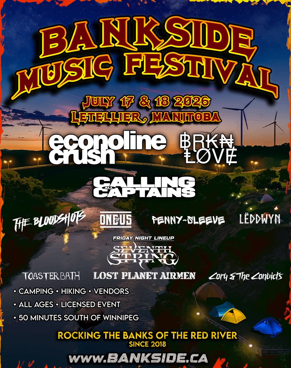 CrushEconoline's tweet image. The full Bankside Music Festival lineup is here 🔥

Visit bankside.ca to get your tickets!
 
#EconolineCrush #BanksideMusicFestival #OnTour #LiveMusic #FestivalSeason