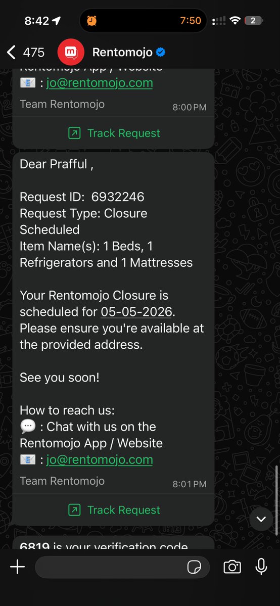 Prafful_777's tweet image. @rentomojo REQ ID:
 REQ-RVP-BOM-06932246 I had scheduled it for 30th April &amp;amp; received confirmation. I leave india tomorrow &amp;amp; house will be in possession of landlord incase any items are misplaced,youwill be liable &amp;amp; I will report you to police forHarrasment @MumbaiPolice #fraud