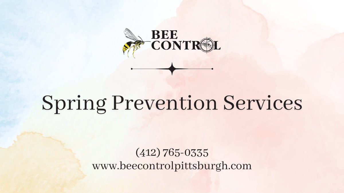 beecontrolpitts's tweet photo. Don't wait until you have a problem with wasps and hornets — schedule your Spring Prevention service with Bee Control today!
📞 (412) 765-0335
🌐 https://t.co/Hsipytjjxr
#BeeControl #BeeRemoval #PestPrevention #Pittsburgh #SpringPestControl https://t.co/jbiEnSzRY9