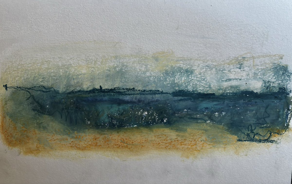 Becca3Artach's tweet image. #sketchbook #oilpastel