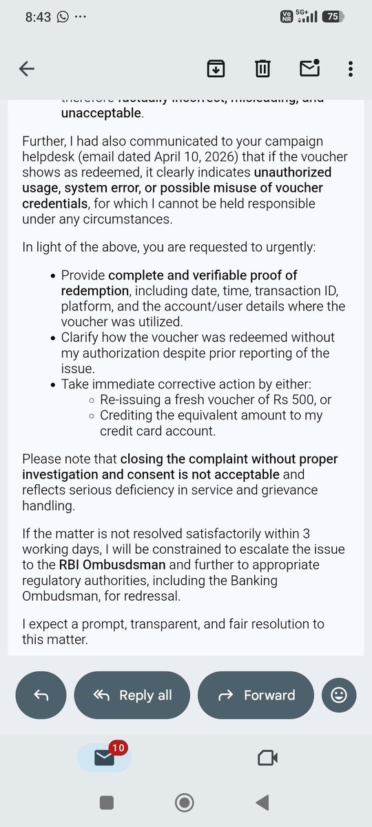 hsrajaymittal's tweet image. @HDFC_Bank @HDFCBank_Cares  bank executives has online theft my 500 rs voucher.now bank is neither accepting their own guilt nor returning the voucher amount.
#fraud #cheater #corruptstaff