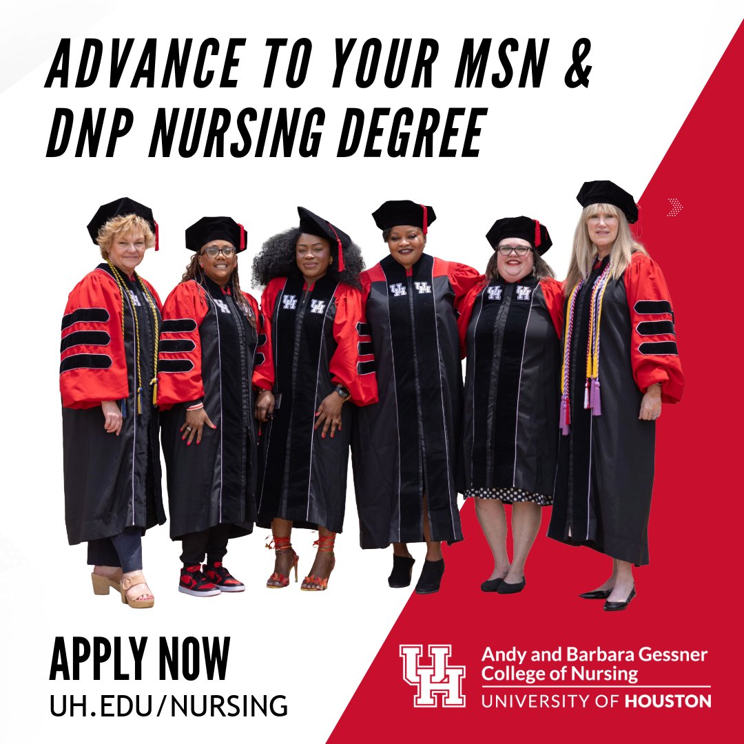 uh_con's tweet image. Apply today for a great education to advance your nursingcareer!
uh.edu/nursing/

#UHGessner #nursing #MSN #DNP #houstonchronicle #salutetonurses2026 #uhsugarland #uhkaty #GoCoogs
